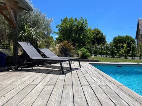 Paysagiste terrasse bois piscine égletons Tulle 